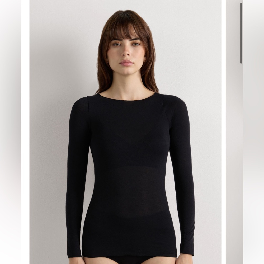 Intimissimi Boat Neck Modal Cashmere Ultralight Top